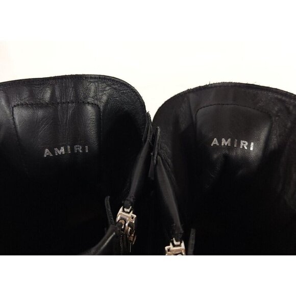 Amiri Double-buckle Combat Boots 39 9 Black New - Picture 9 of 15